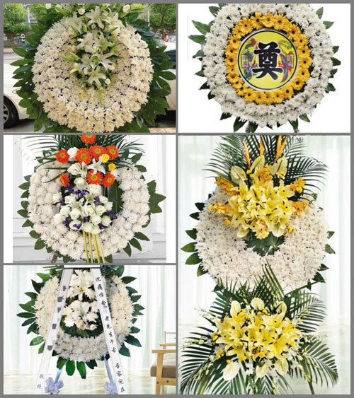 山东潍坊安丘市吾山镇南逯村花圈速递